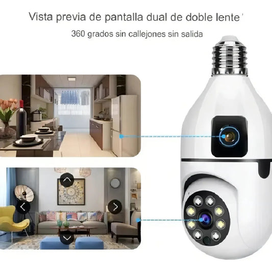 CAMARA BOMBILLO DOBLE LENTE 380 PRO